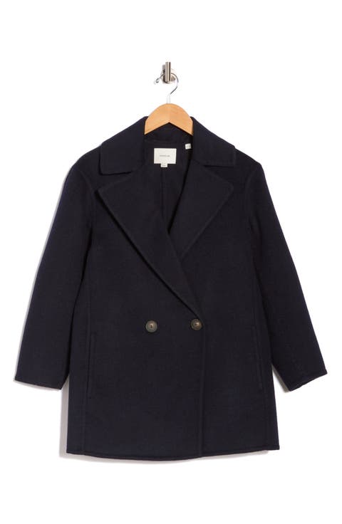 Wool Blend Car Coat