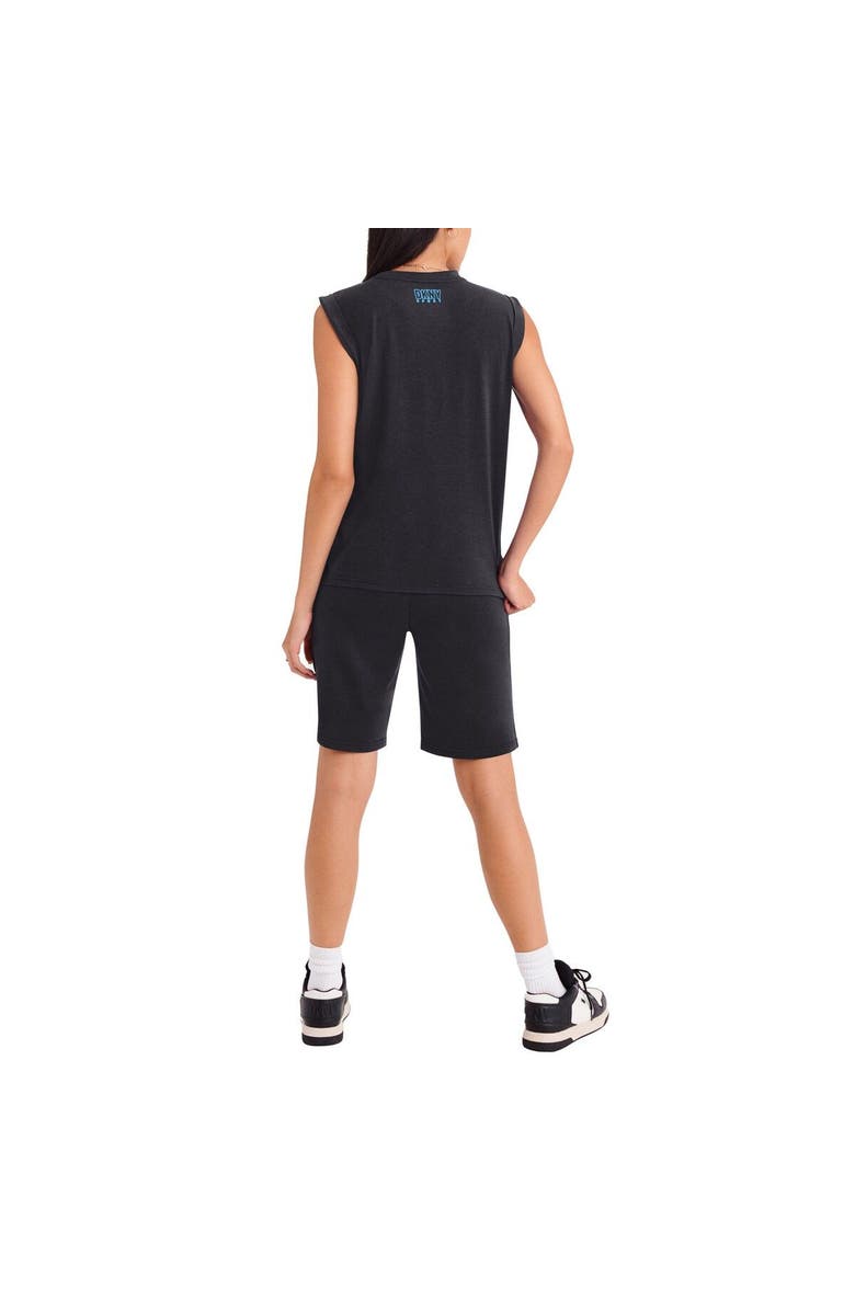 DKNY SPORT Women's DKNY Sport Black Miami Marlins Madison Tri-Blend Tank Top, Alternate, color, Black