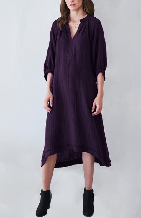 Gauze Dress with Pockets