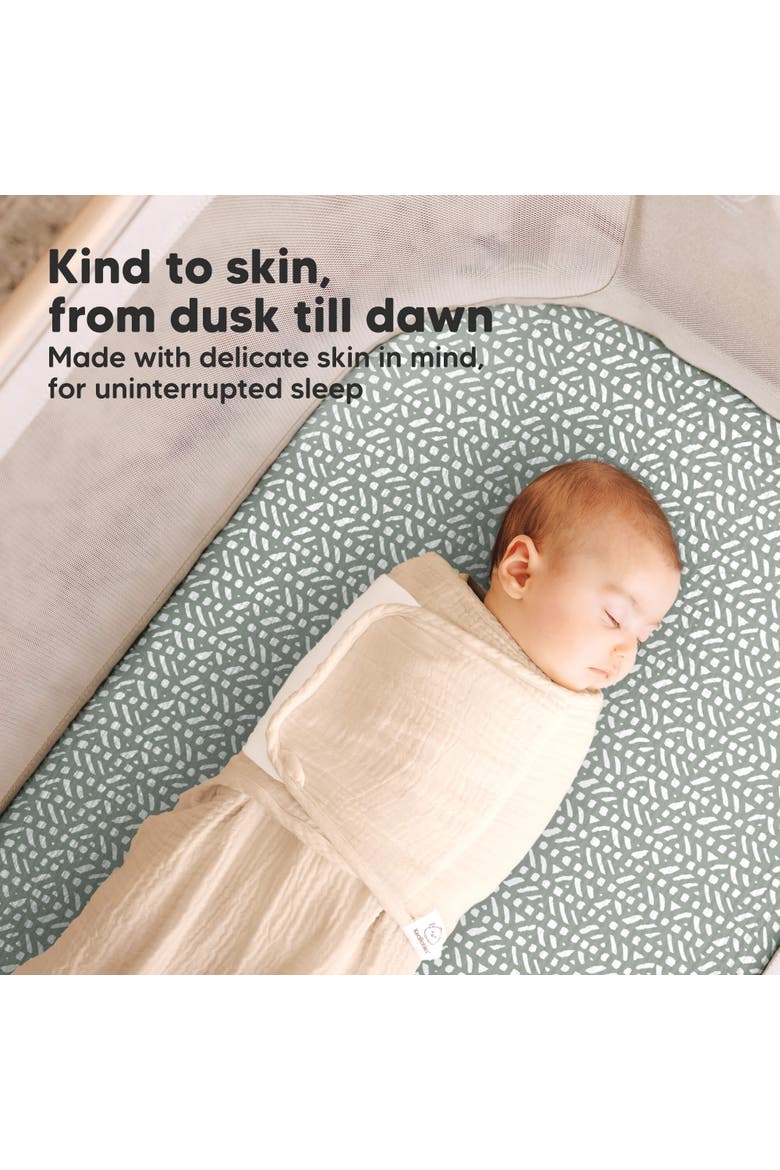2-Pack Lyra Muslin Bassinet Sheets, Alternate, color, Nordic