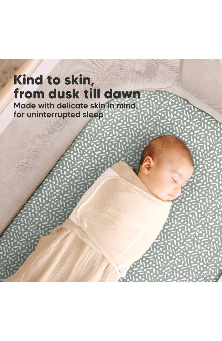 KeaBabies 2-Pack Lyra Muslin Bassinet Sheets, Alternate, color, Nordic