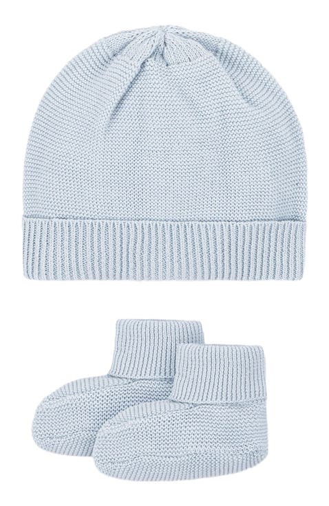 Baby Organic Sweater Beanie and Bootie Set, Infant