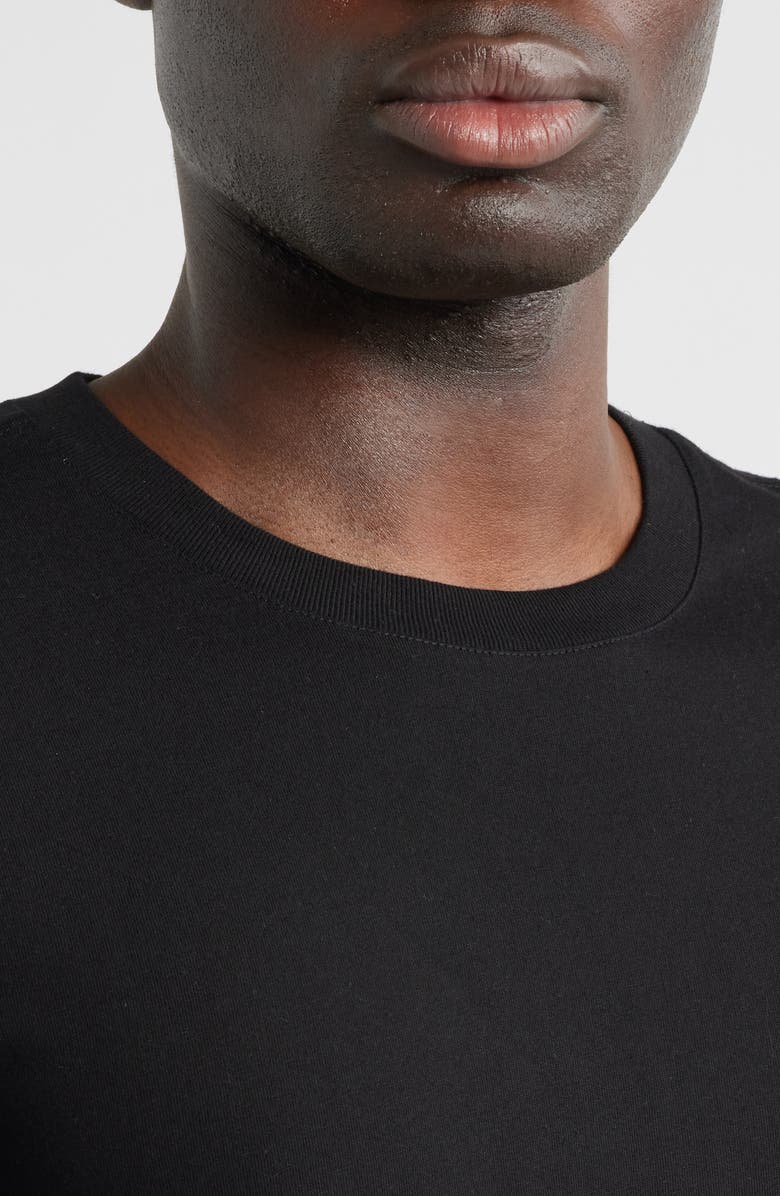 Organic Basics True Heavy Regular Fit Organic Cotton T-Shirt, Alternate, color, Black