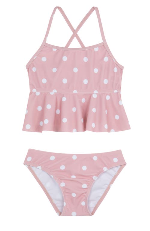 Gottex Kids Dot Dot Dot Scoop Neck Ruffle Swim Set