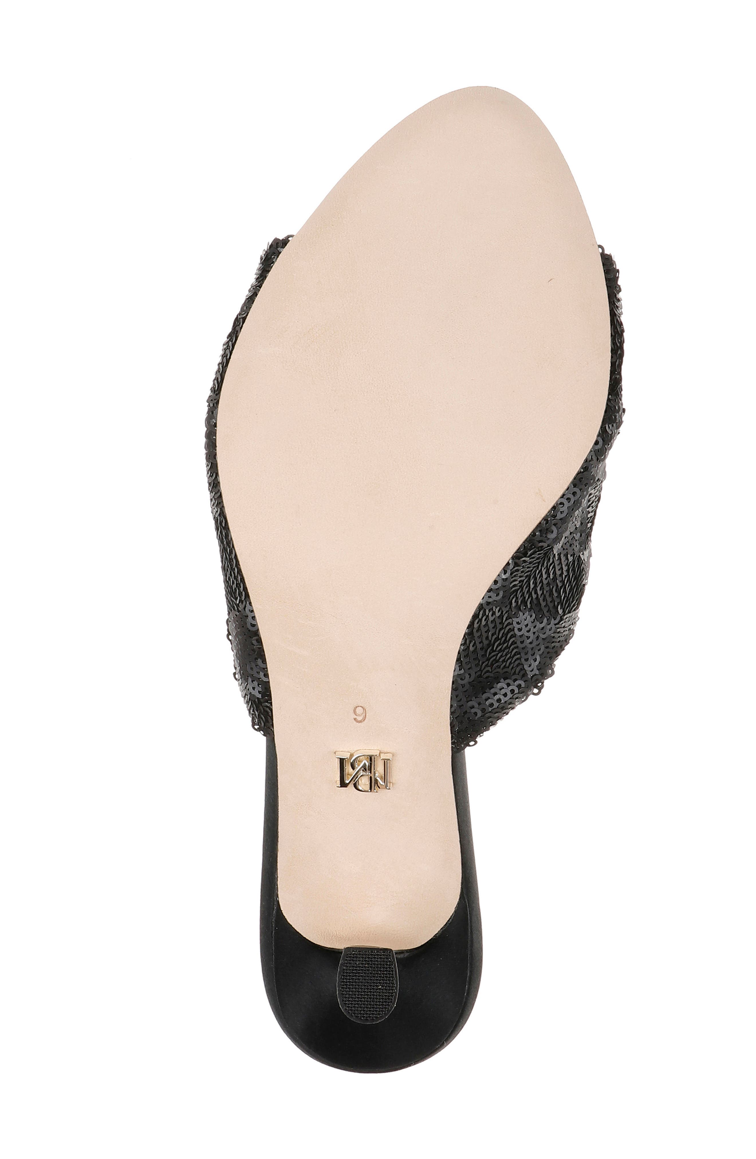 Badgley Mischka Collection Gailea Slide Sandal, Alternate, color, Black Sequins