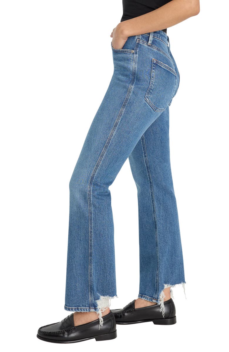 Good American Good High Waist Kick Flare Jeans, Alternate, color, Indigo1212