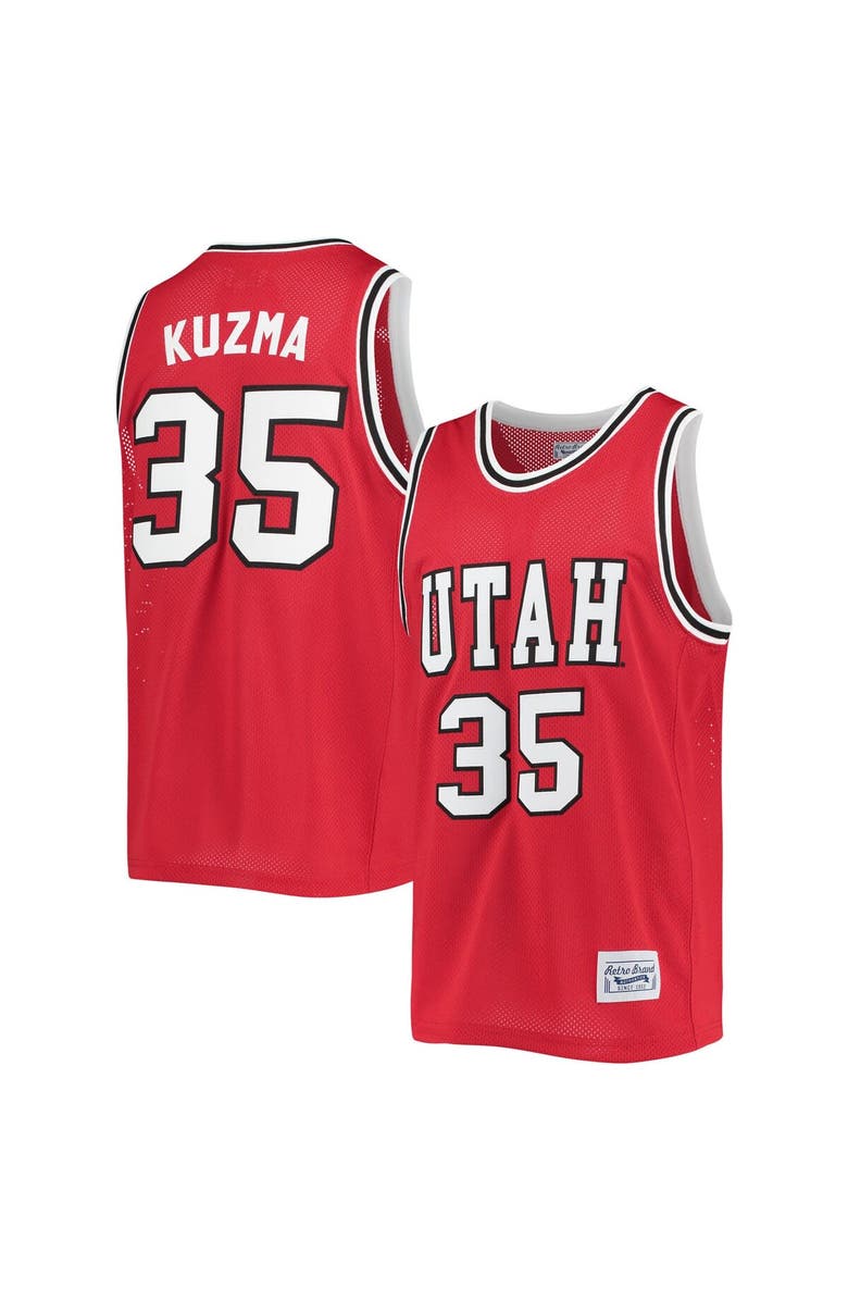 Retro Brand Men's Original Retro Brand Kyle Kuzma Red Utah Utes Commemorative Classic Basketball Jersey, Main, color, 