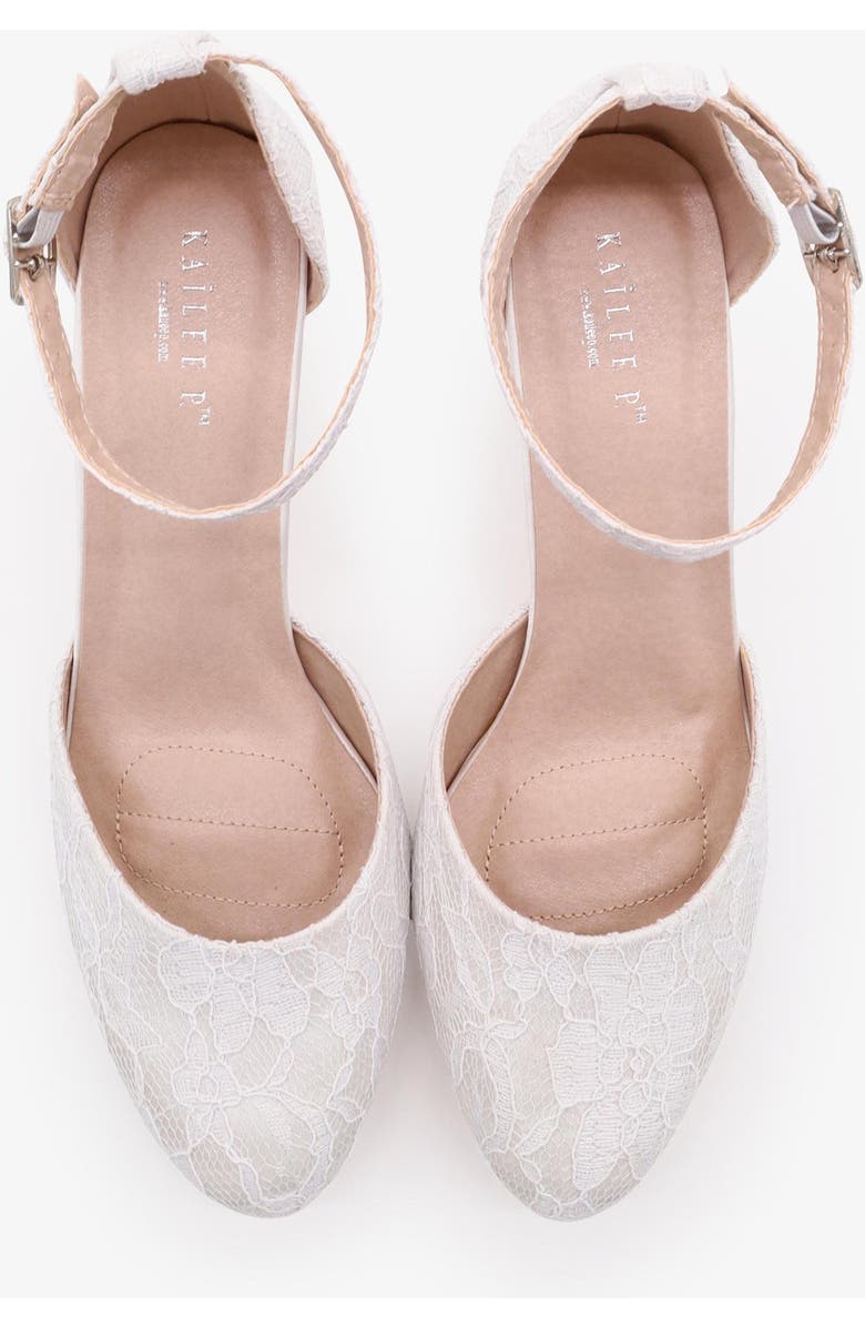 Kailee P Jasmin Lace Block Heel with Ankle Strap, Alternate, color,