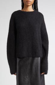 TOTEME Mohair & Wool Blend Rib Sweater