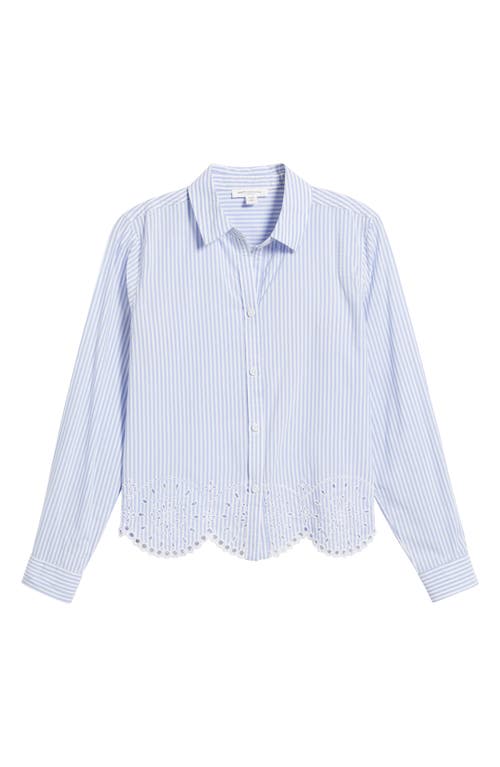BEACHLUNCHLOUNGE BEACHLUNCHLOUNGE JULLIAN EMBROIDERED EYELET SHIRT