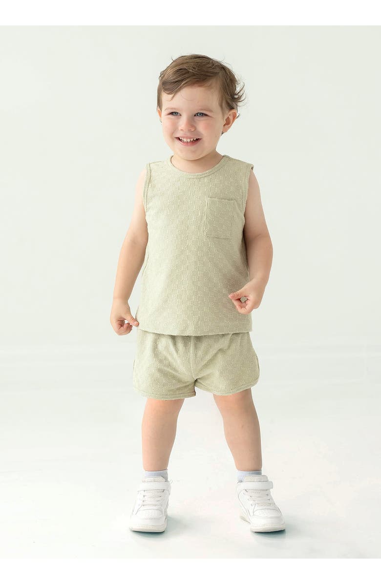 Mabel + Honey Check it out Two Piece Set, Alternate, color, Green