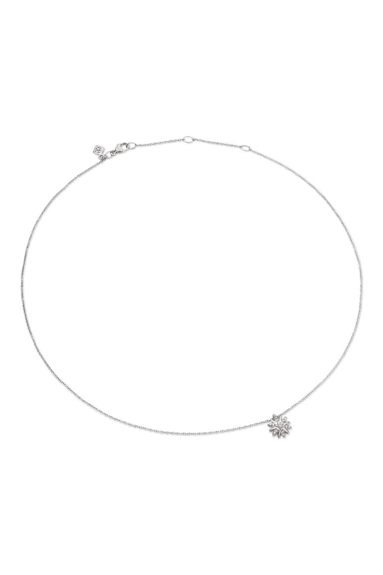Petite Starburst Pendant Necklace with Diamonds, Alternate, color, DIAMOND/ SILVER