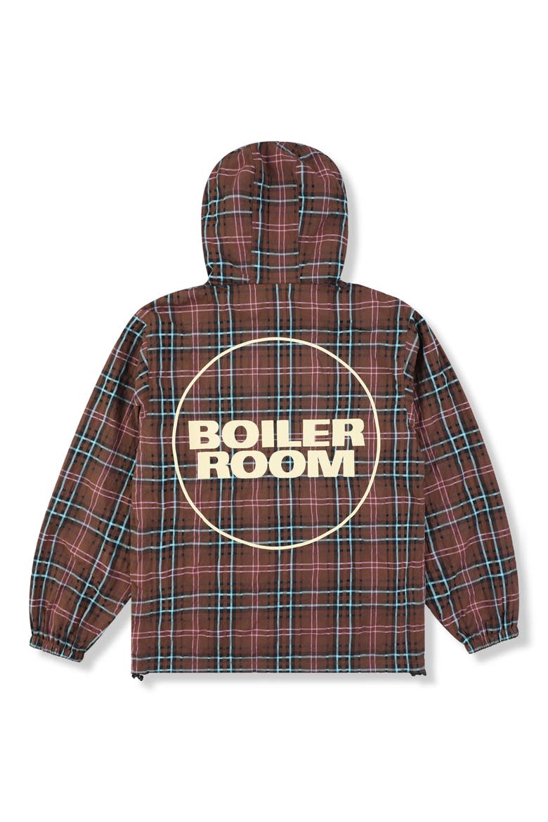 x Boiler Room Hooded Practice Zip Jacket, Alternate, color, BROWN