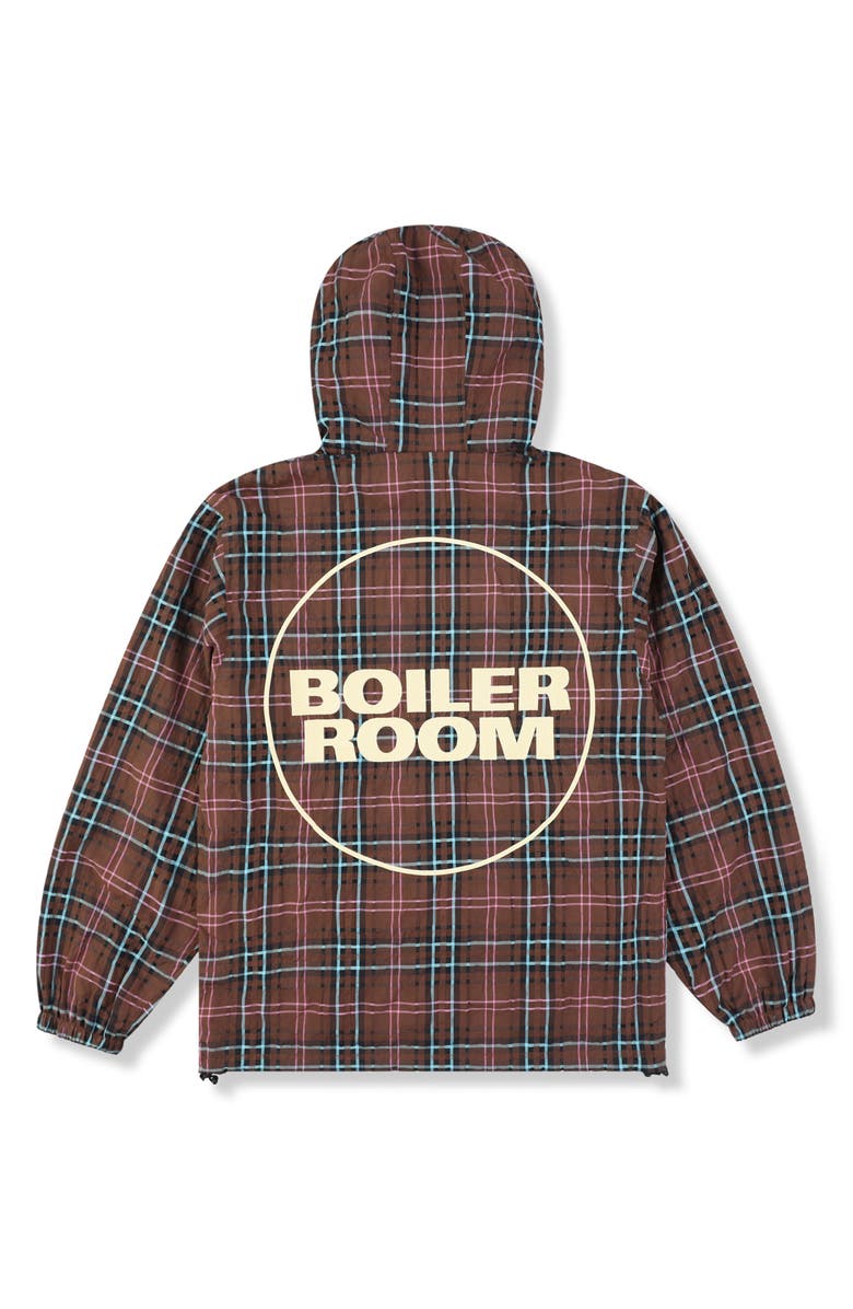 PLEASURES x Boiler Room Hooded Practice Zip Jacket, Alternate, color, Brown
