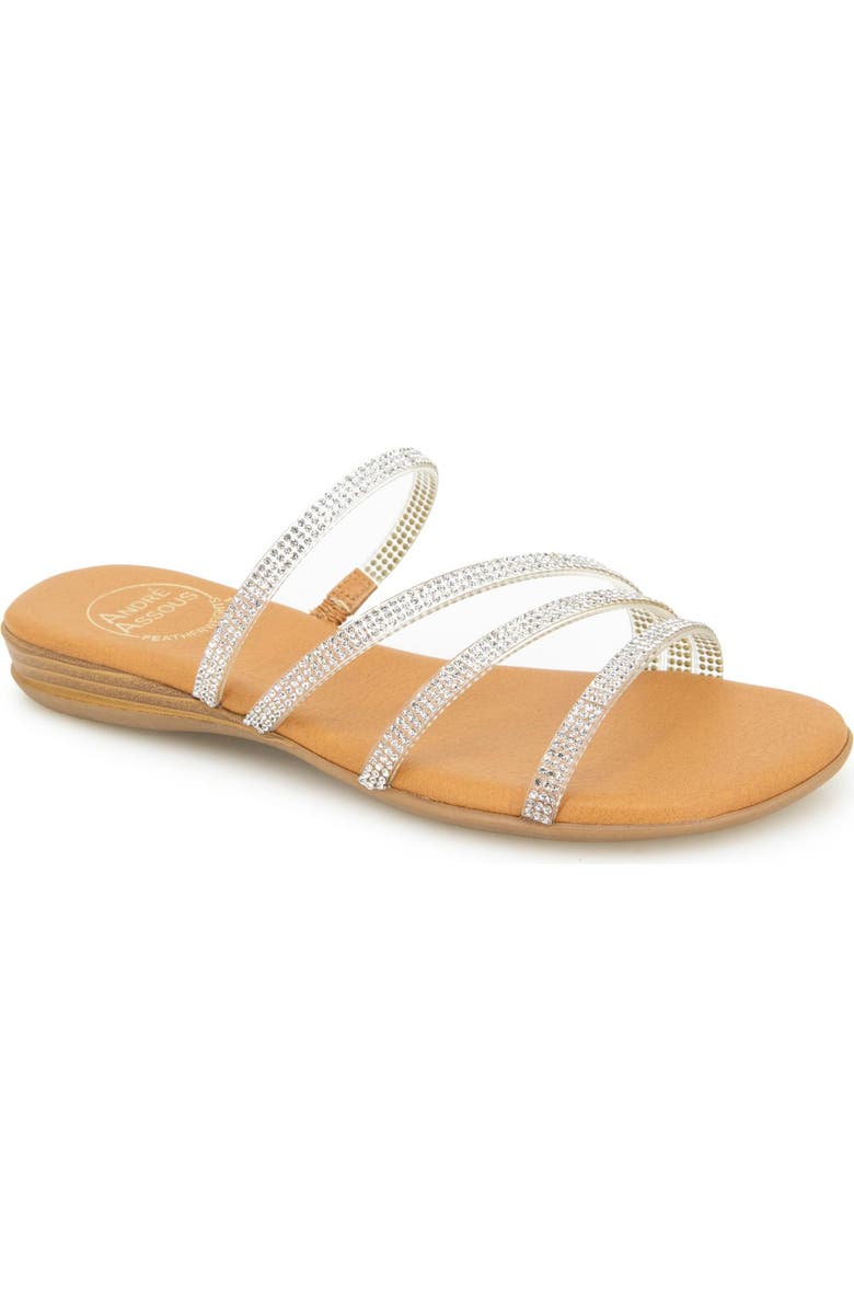 André Assous Nolan Sandal, Main, color, Clear/ Crystal