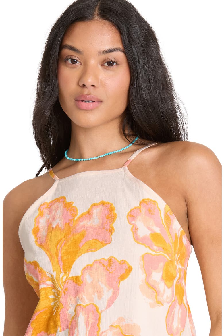 Floral Trippin Halter Tank, Alternate, color, SALT CRYSTAL