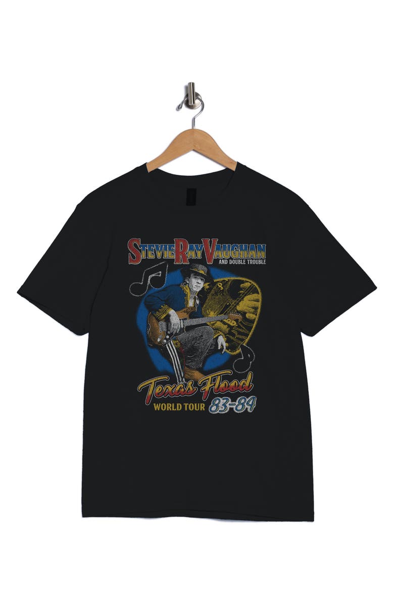 Monster Digital Stevie Ray Vaughan Texas Flood Tour Graphic T-Shirt, Alternate, color, Black