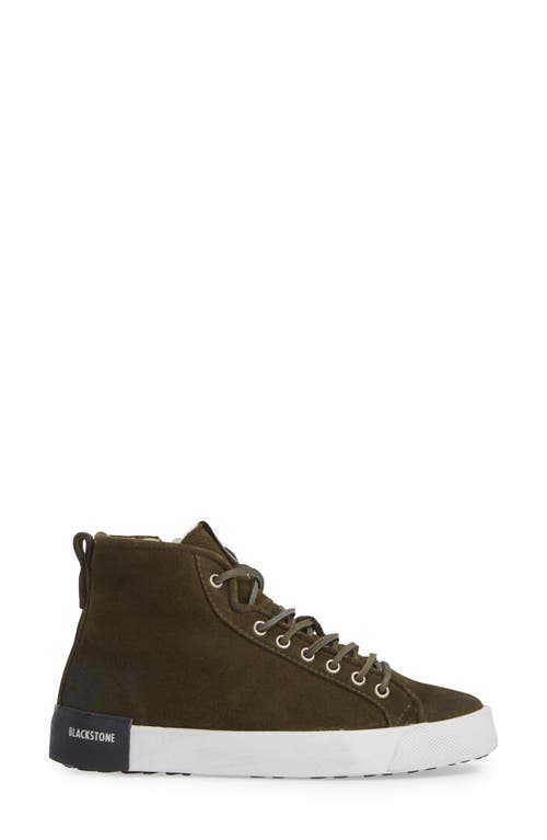 Blackstone Ql70 Genuine Shearling Lined Sneaker In Brown