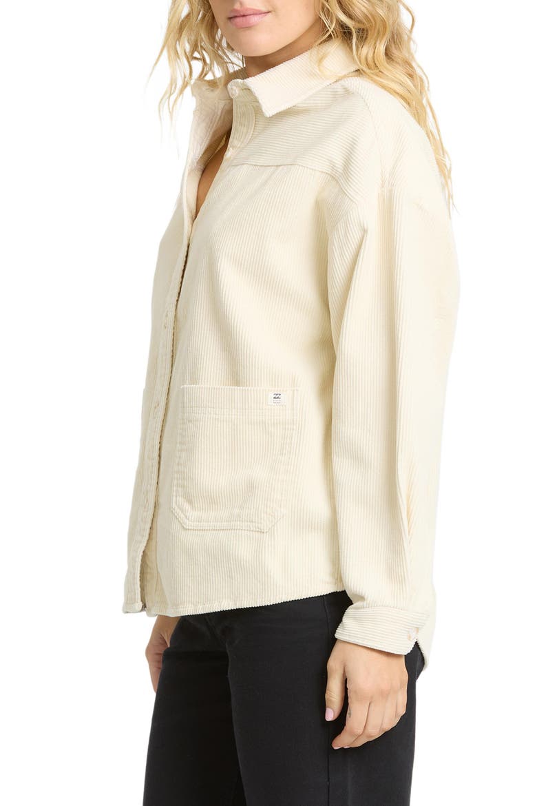Cozy Up Corduroy Shirt, Alternate, color, WHITE CAP
