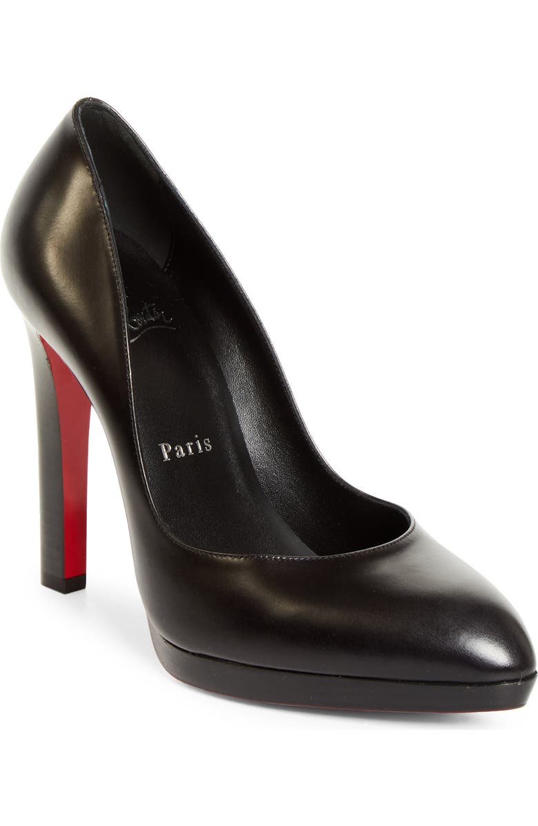 Christian Louboutin Fannylove Alta Pump, Main, color, Black