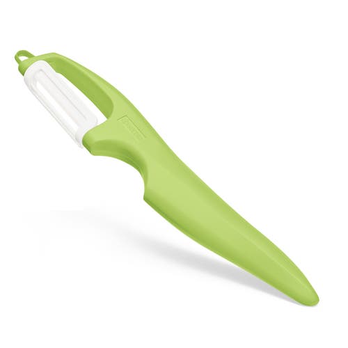 Kyocera Advanced Ceramic Vertical Double Edge Blade Vegetable Peeler In Green