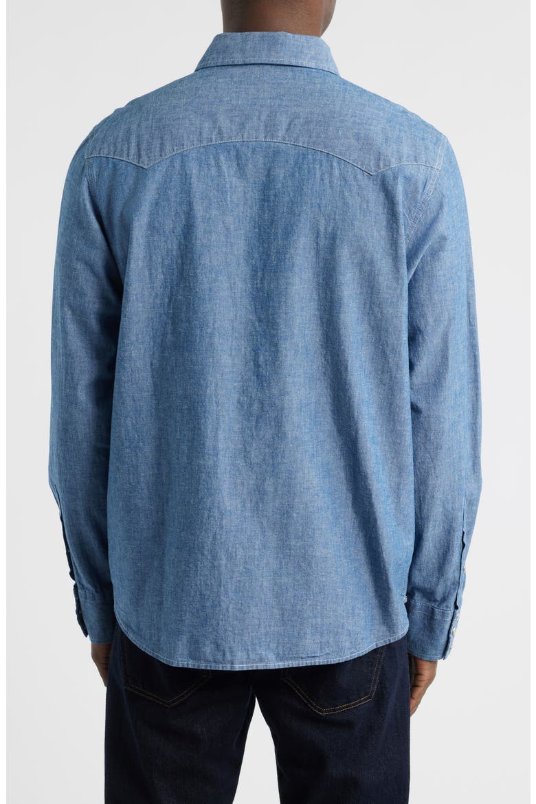 Brynner Western Denim Snap-Up Shirt, Alternate, color, DESERT DAWN