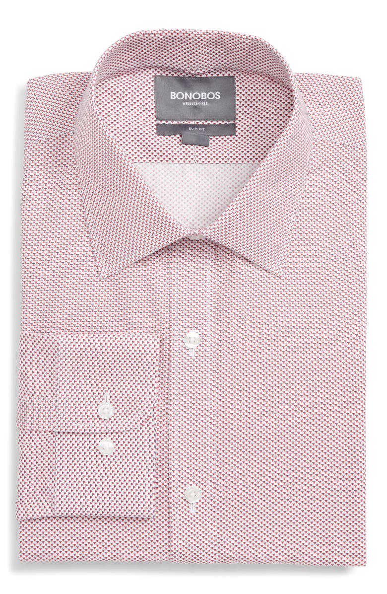Bonobos Daily Grind Slim Fit Print Dress Shirt, Main, color, 