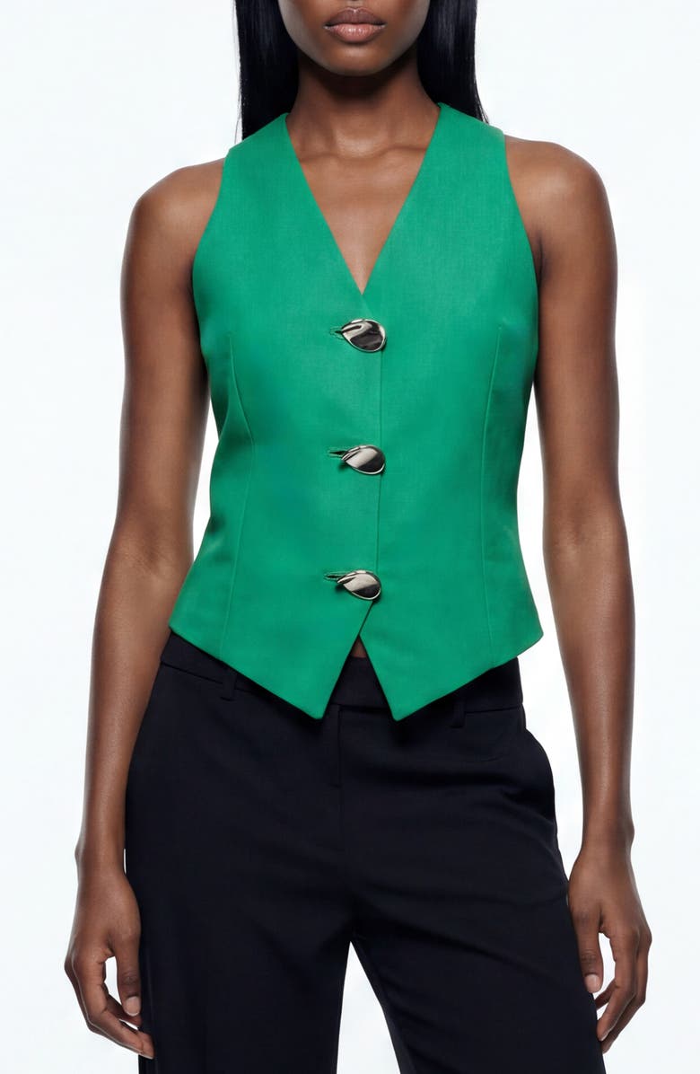BY DESIGN Bellini Halter Neck Top, Main, color, Vibrant Green