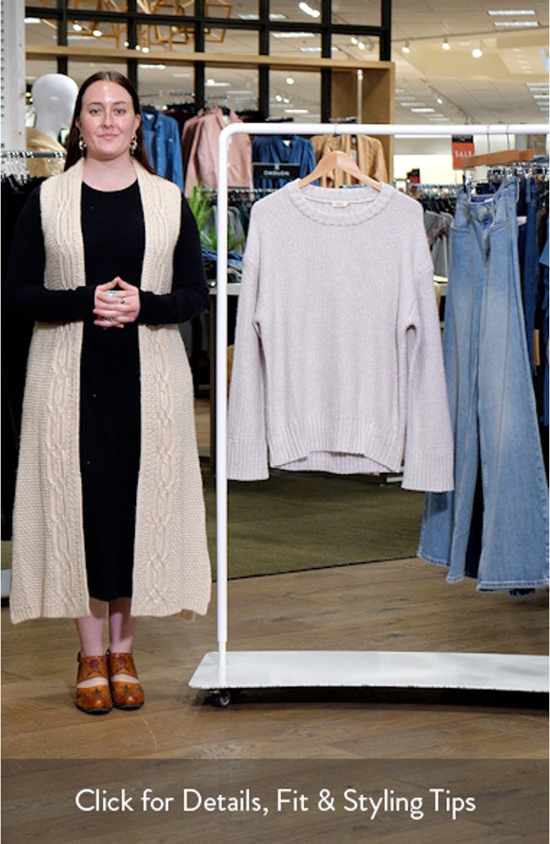 Heirloom Organic Cotton Blend Crewneck Sweater, sales video thumbnail