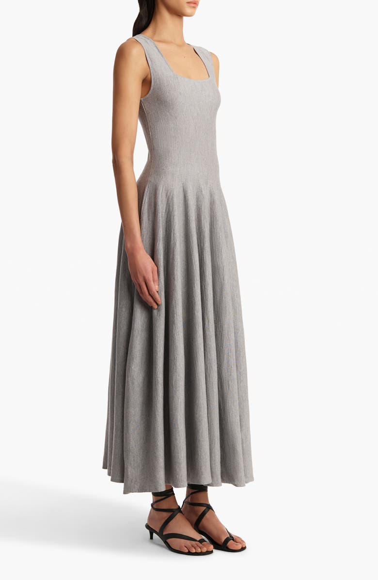 Khaite Jodie Square Neck Knit Dress, Alternate, color,