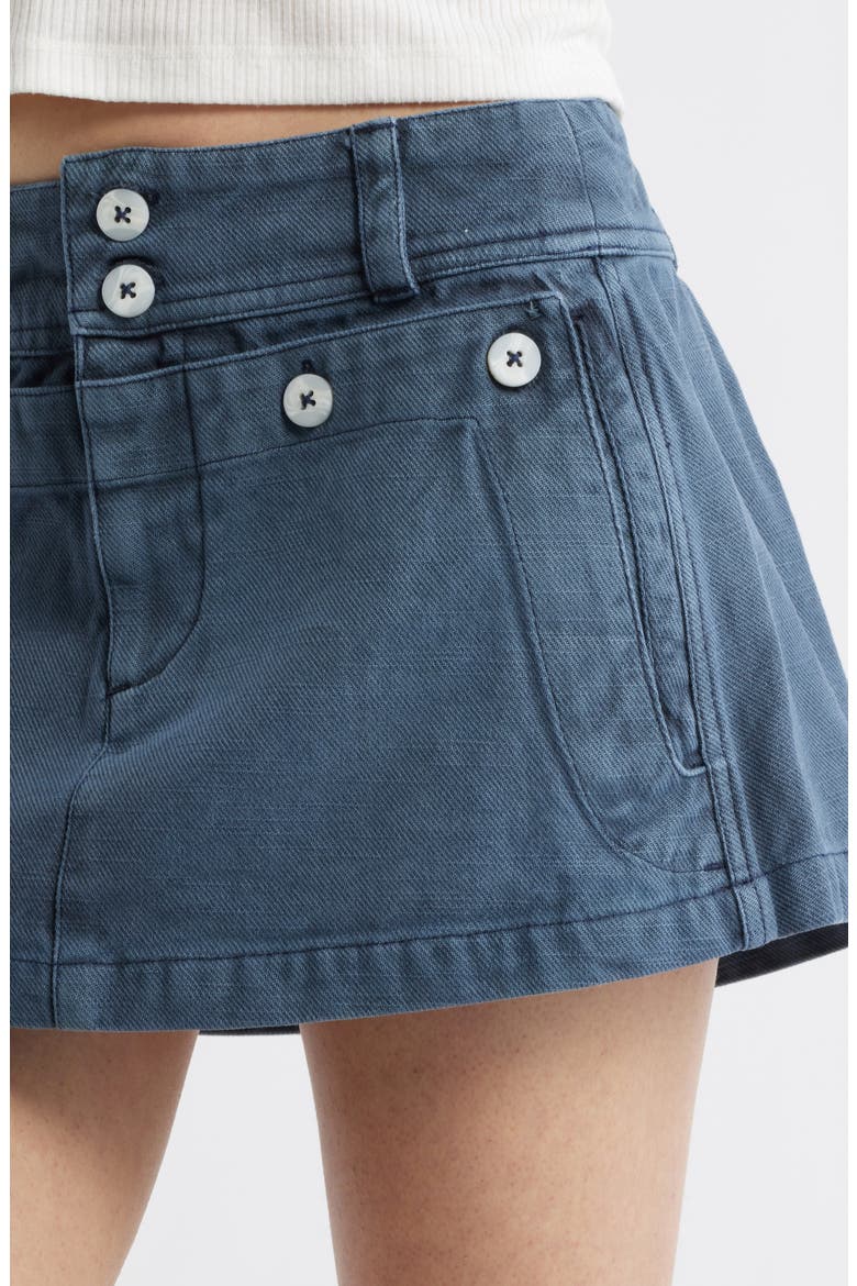 Dream Weaver Cotton Twill Micro Miniskirt, Alternate, color, TWINKLING TWILIGHT
