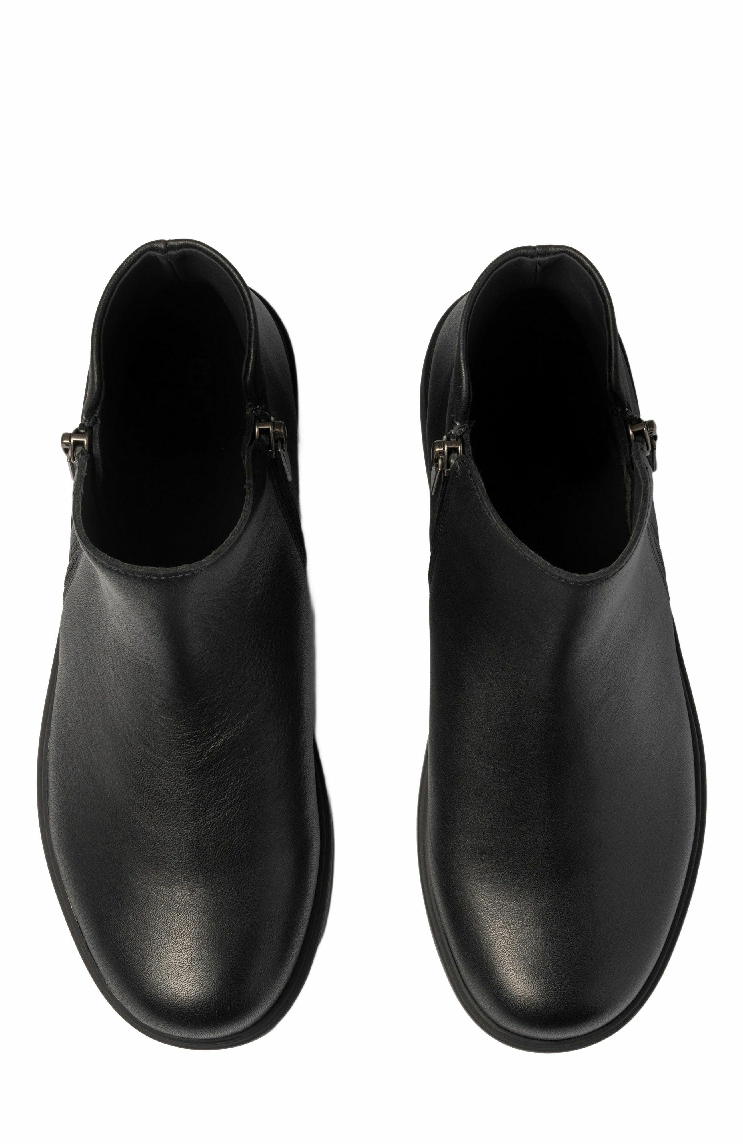 ABEO Compass Zip Boot, Alternate, color, Black Leather - Regular
