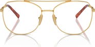 Prada 56mm Round Optical Glasses