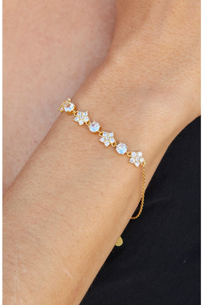 Twinkling Stars Cubic Zirconia Bracelet, Alternate, color, YELLOW