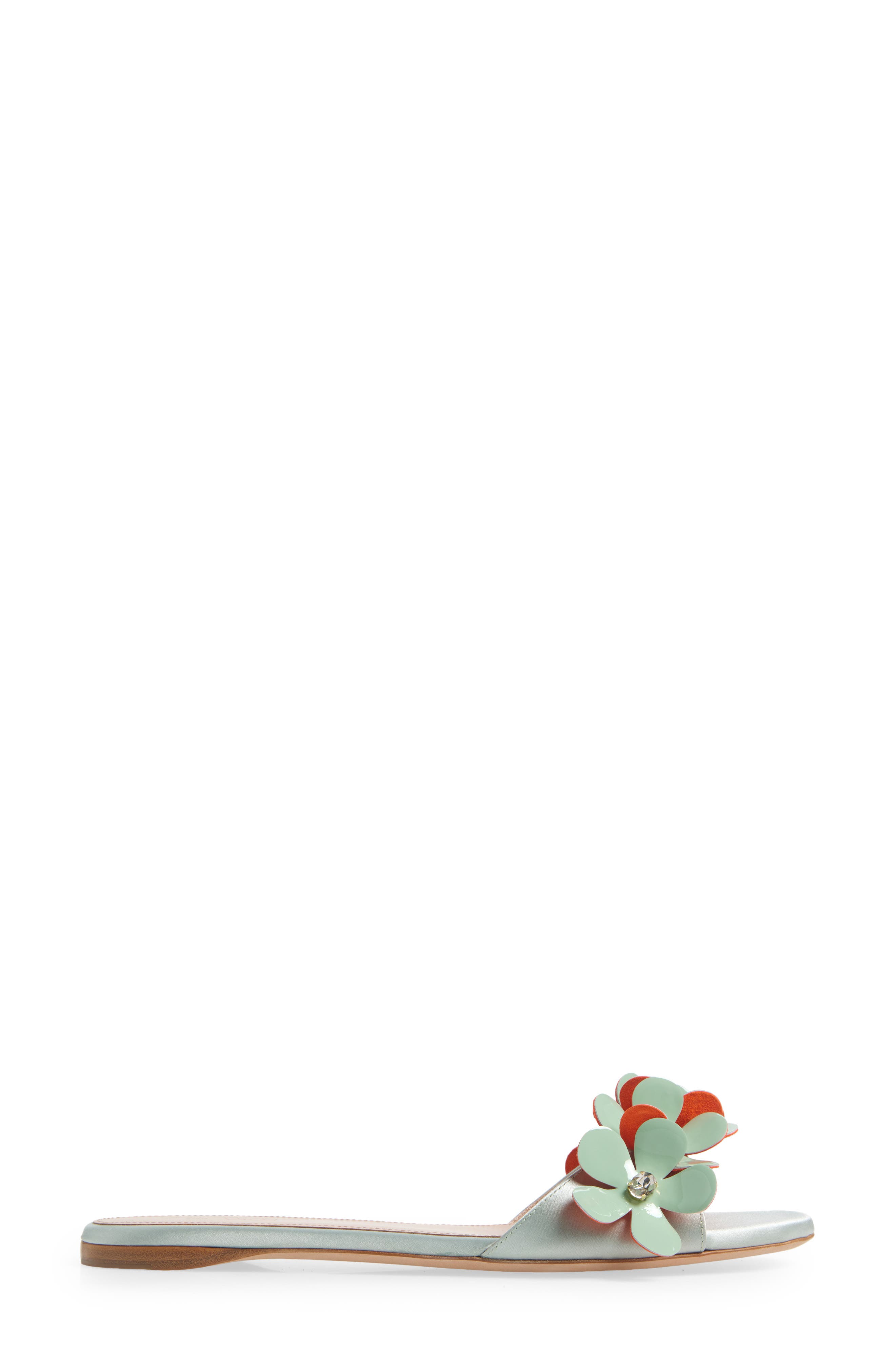 Giambattista Valli Flower Slide Sandal, Alternate, color, Light Blue