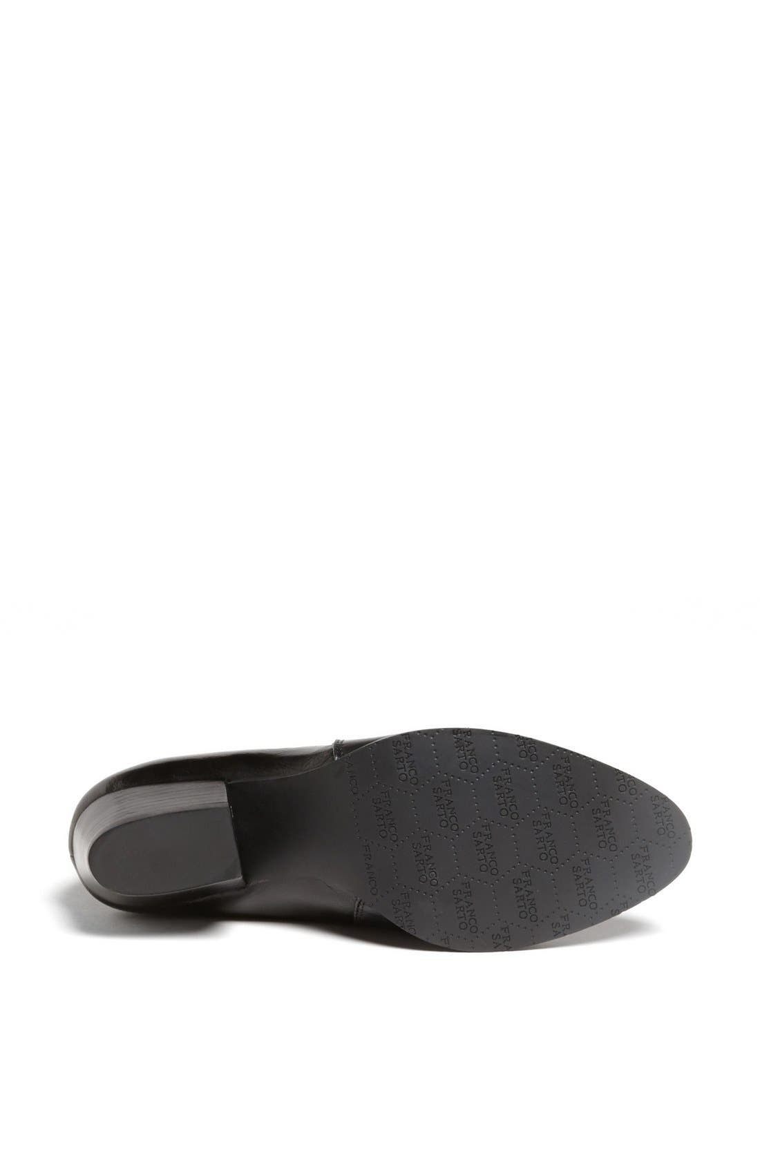 'Quinne' Boot, Alternate, color, BLACK LEATHER