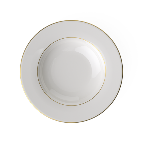 Villeroy & Boch Anmut Gold Rim Soup in White  product