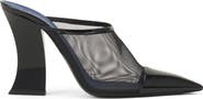 Lanvin Nocturne Mule In Mesh And Patent Leather