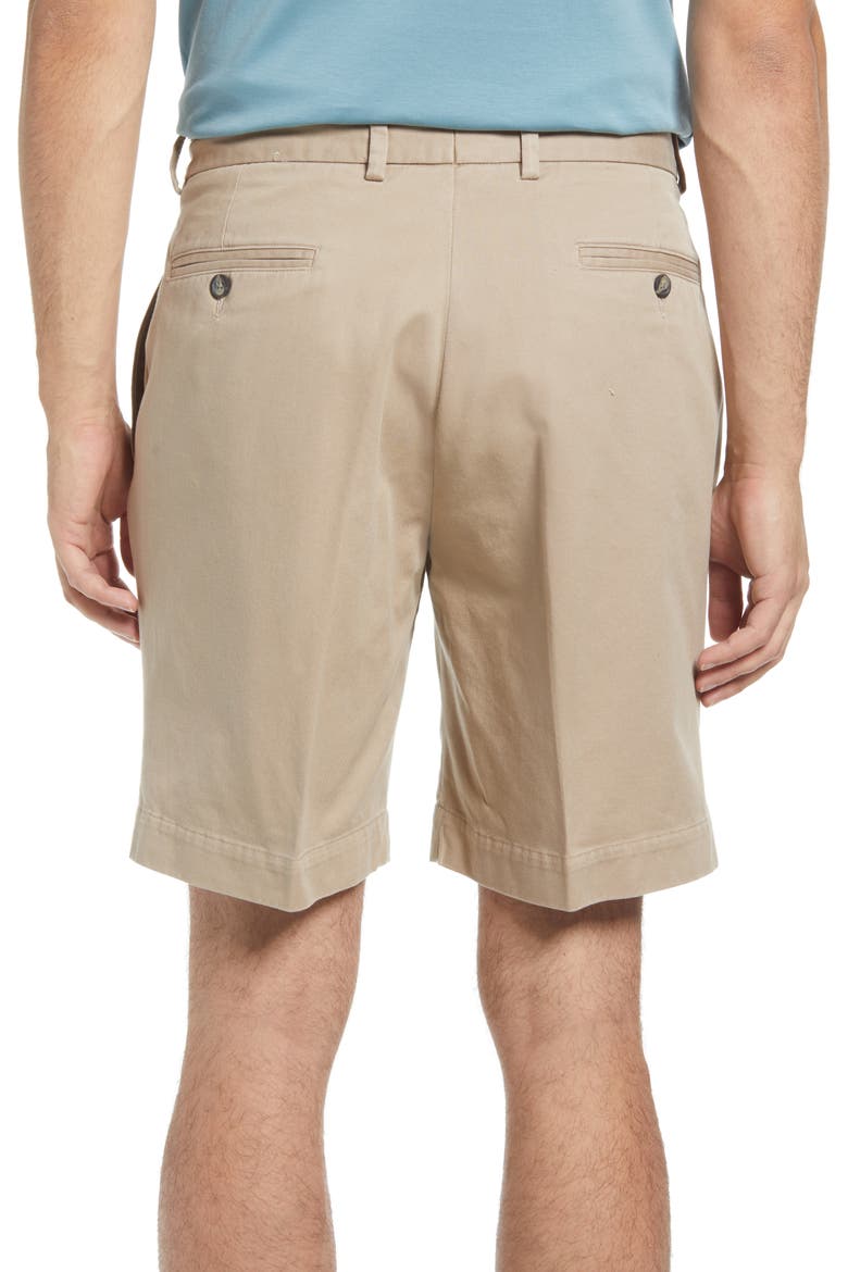 Charleston Khakis Pleated Chino Shorts, Alternate, color, KHAKI