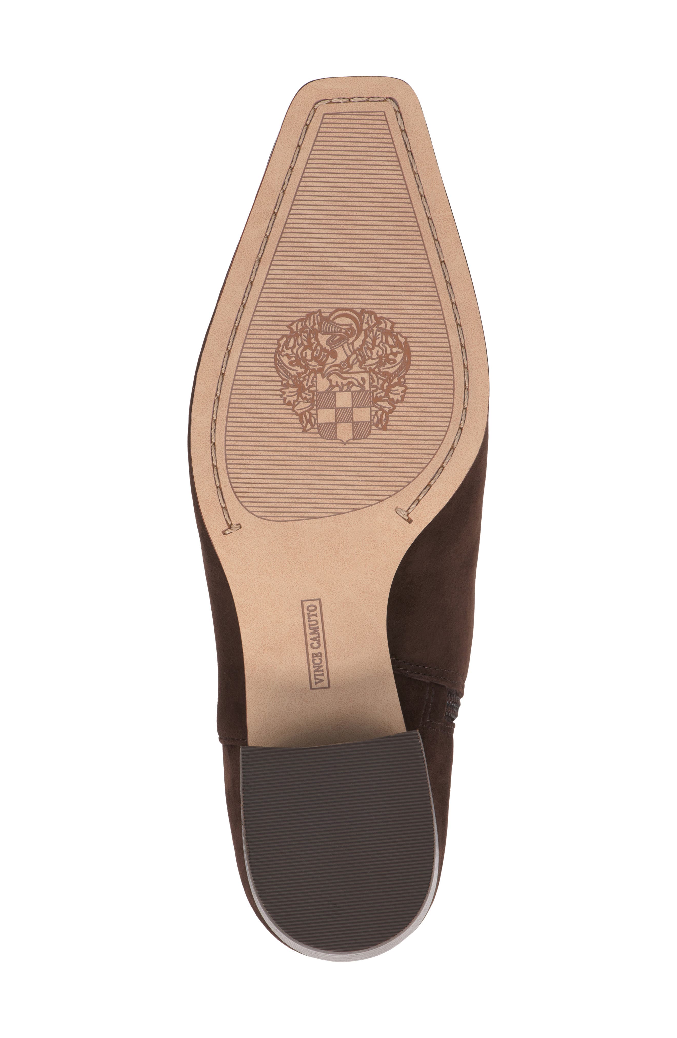 Pertula Leather Bootie, Alternate, color, BROWNIE