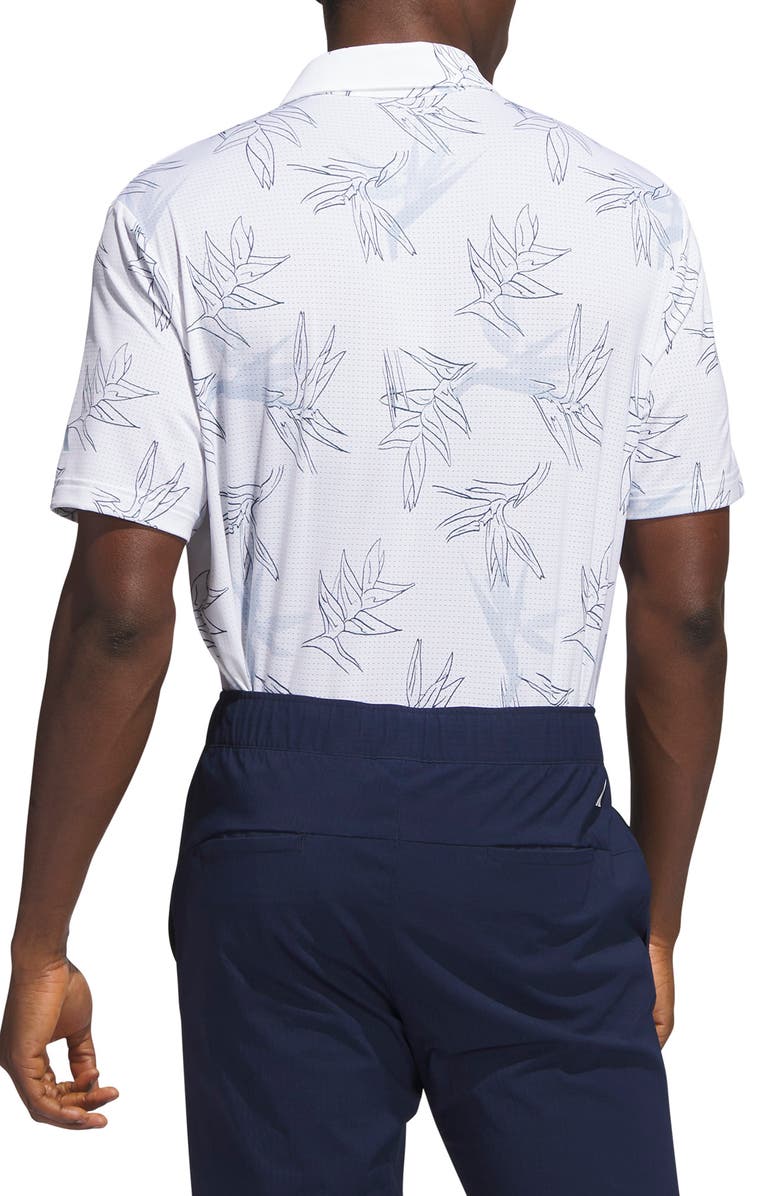 adidas Golf Oasis Floral Mesh Golf Polo, Alternate, color, 