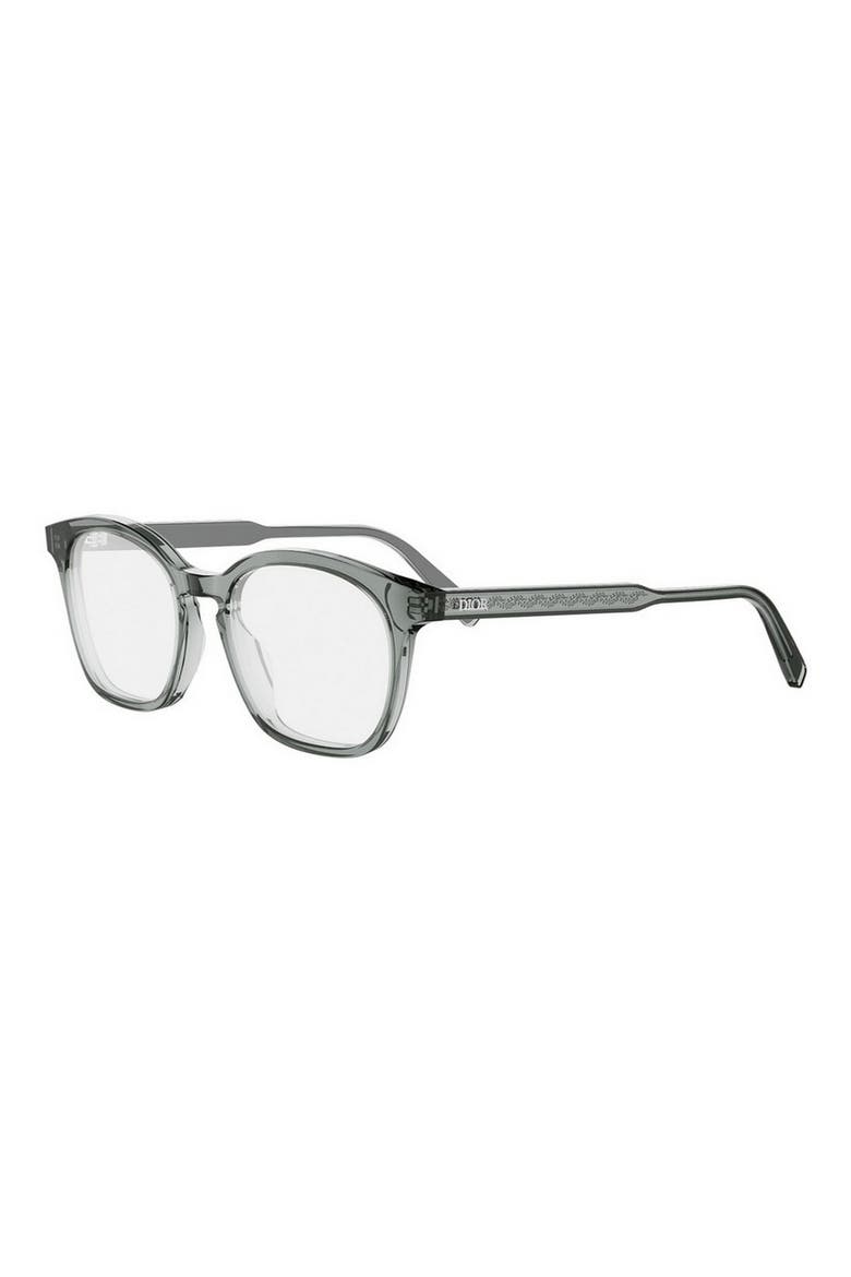 'DiorBotanica O S5I 52mm Square Optical Glasses, Alternate, color, GREY/ OTHER