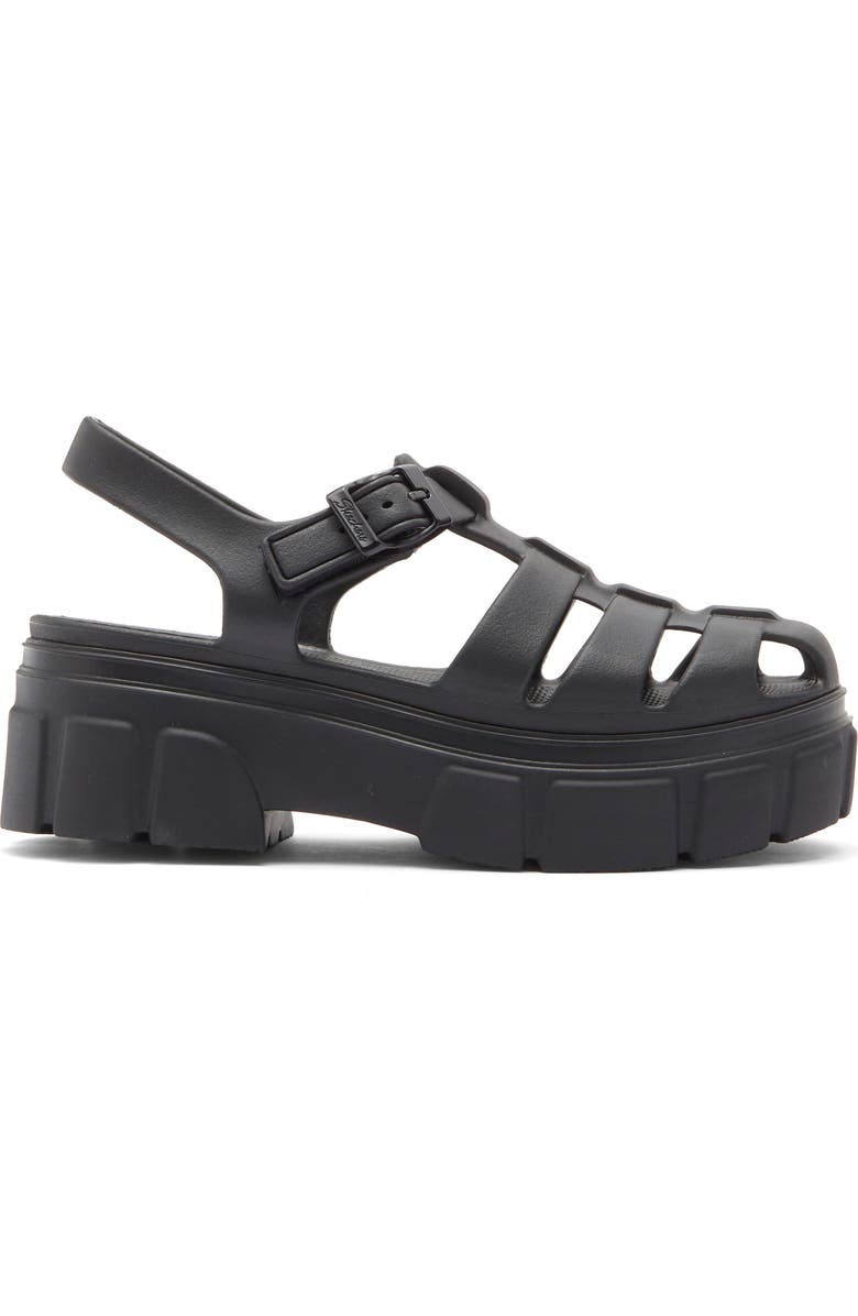 SKECHERS Foamies Headliner Platform Sandal, Alternate, color, Black