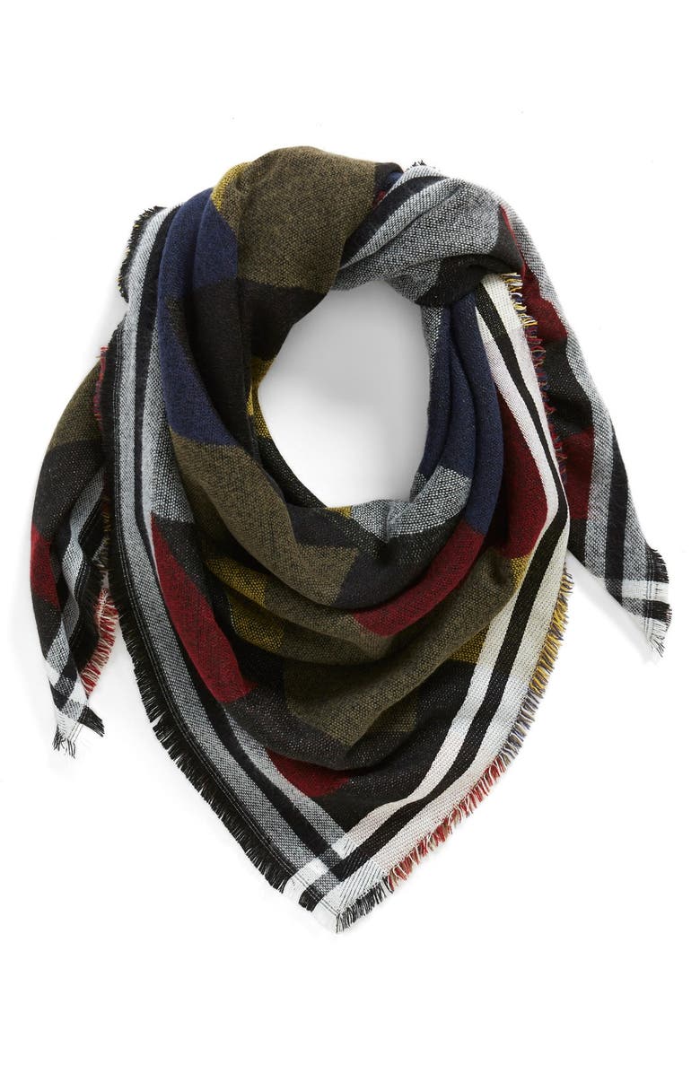 BP. Colorblock Blanket Scarf, Main, color, 