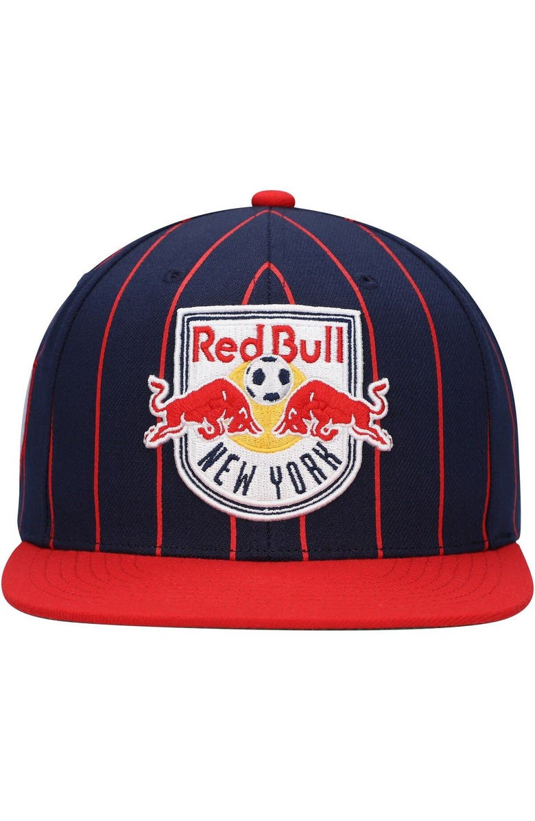 Mitchell & Ness Men's Mitchell & Ness Navy New York Red Bulls Team Pin Snapback Hat, Alternate, color, 