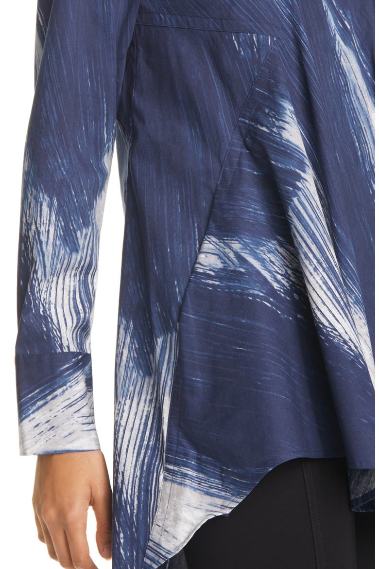 Donna Karan Print Tunic, Alternate, color, BRUSH STROKE