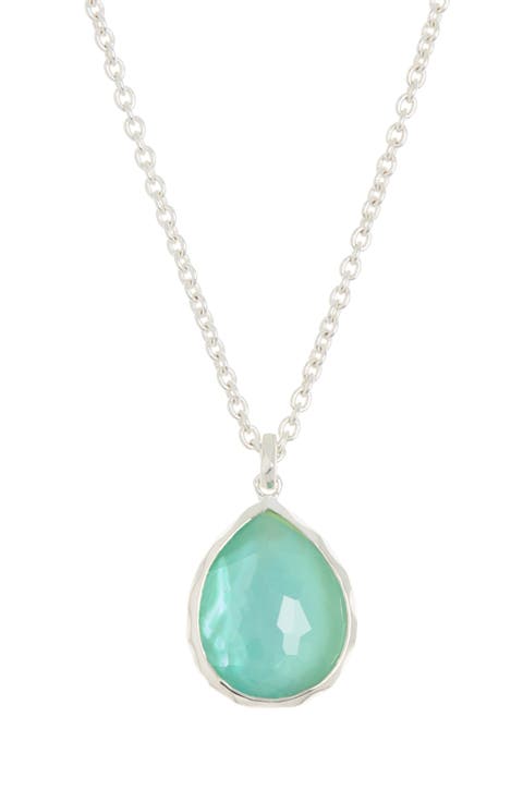 Sterling Silver Wonderland Mini Teardrop Pendant Necklace