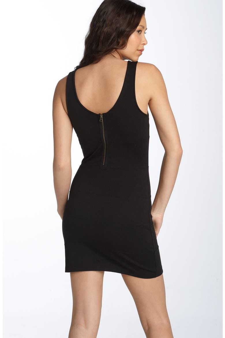 Banded Tank Dress, Alternate, color, BLACK
