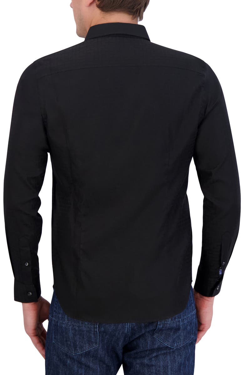 Robert Graham Amory Button-Up Shirt, Alternate, color, Black