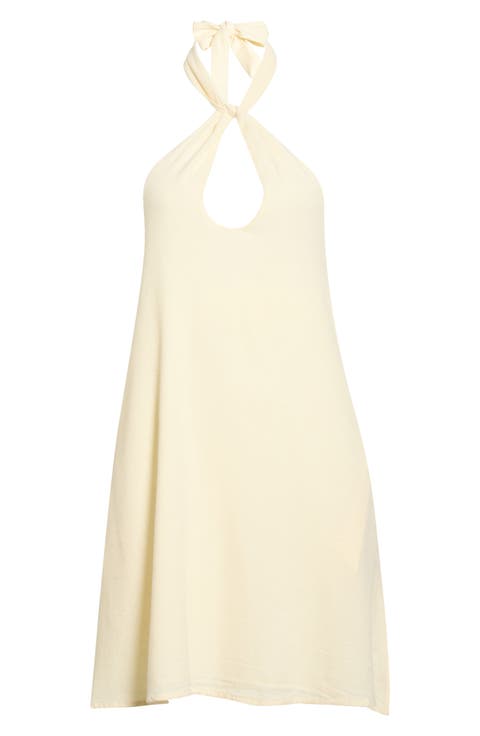 Halter Open Back Cover-Up Dress
